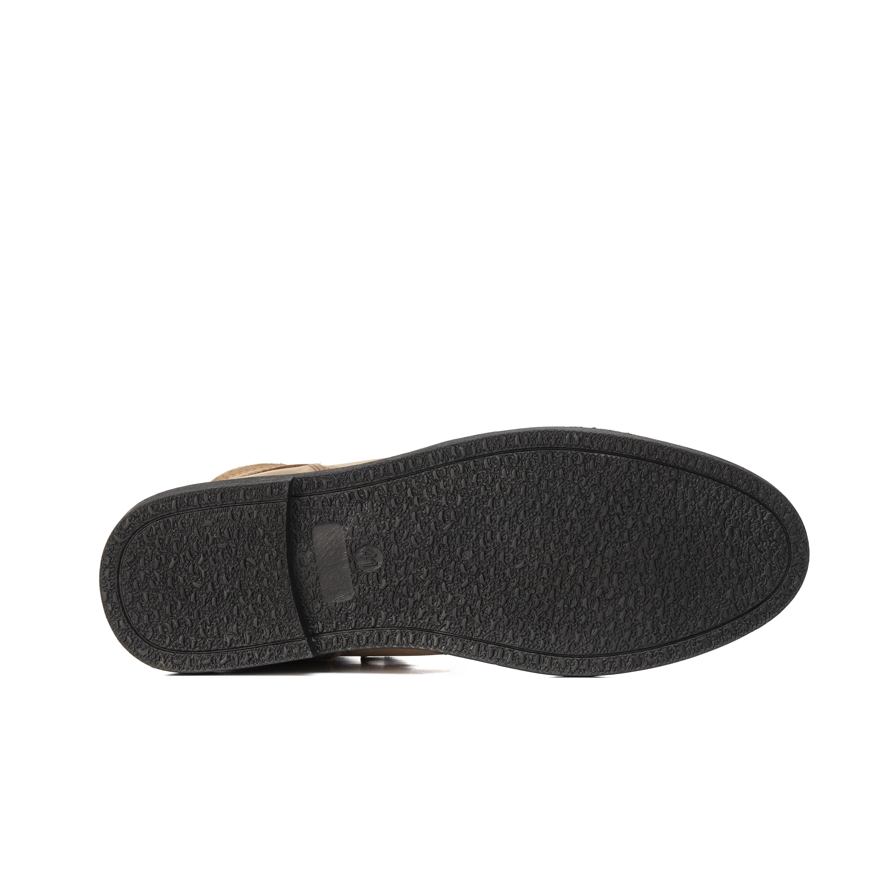 Grey Ankle Boots in Oily Cow Leather