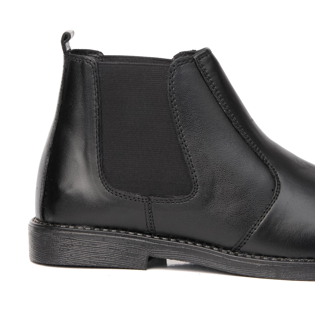 Black Cow Leather Chelsea boots