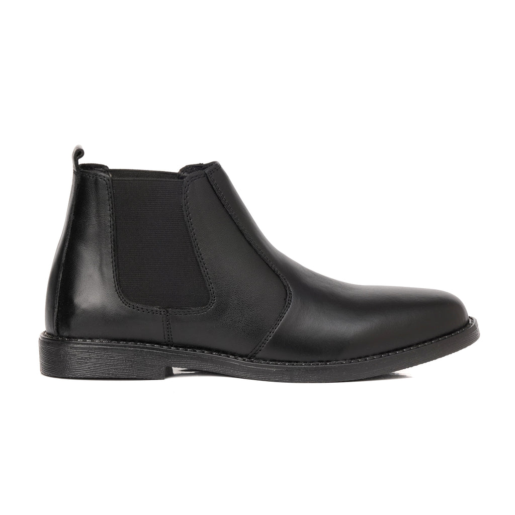 Black Cow Leather Chelsea boots