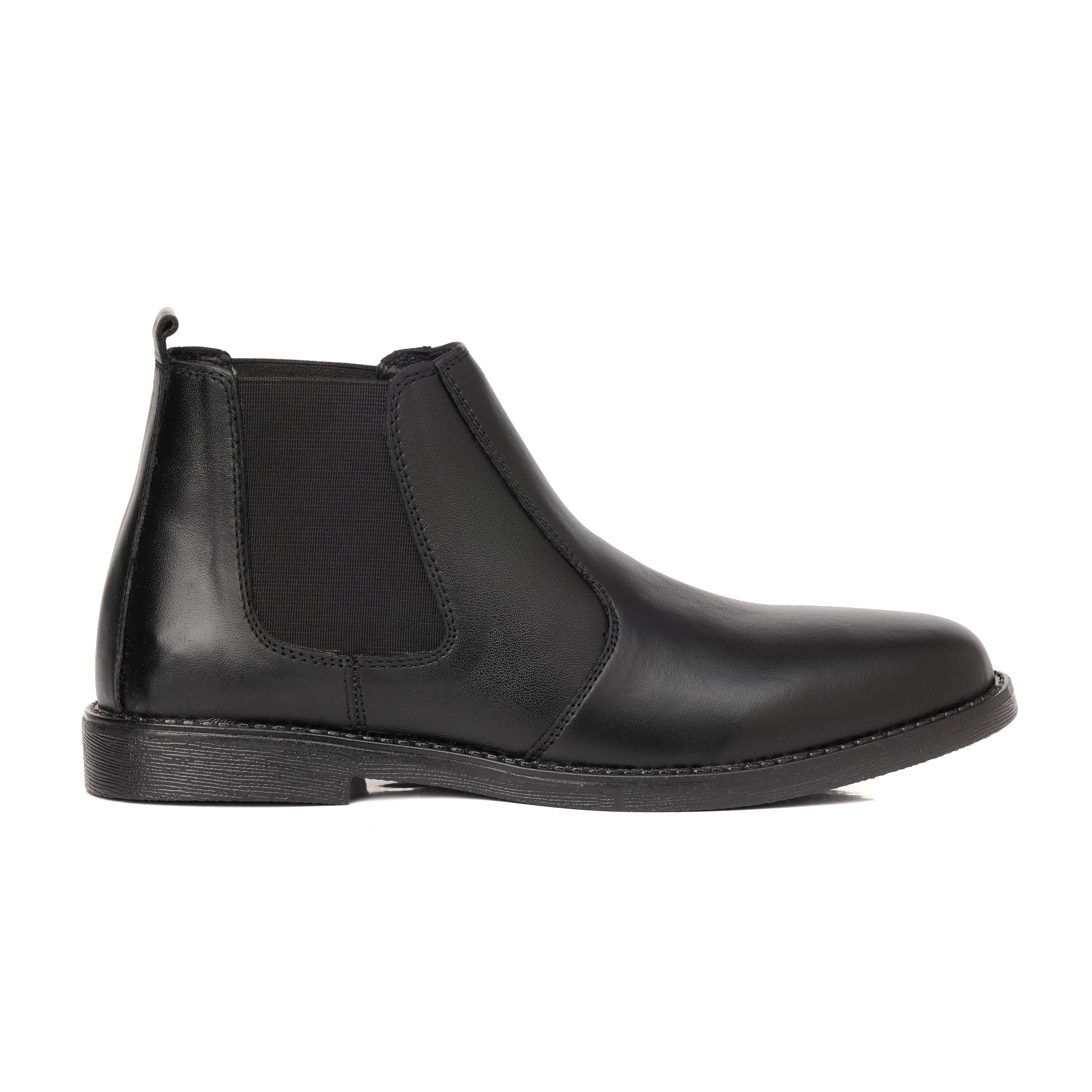 Black Cow Leather Chelsea boots
