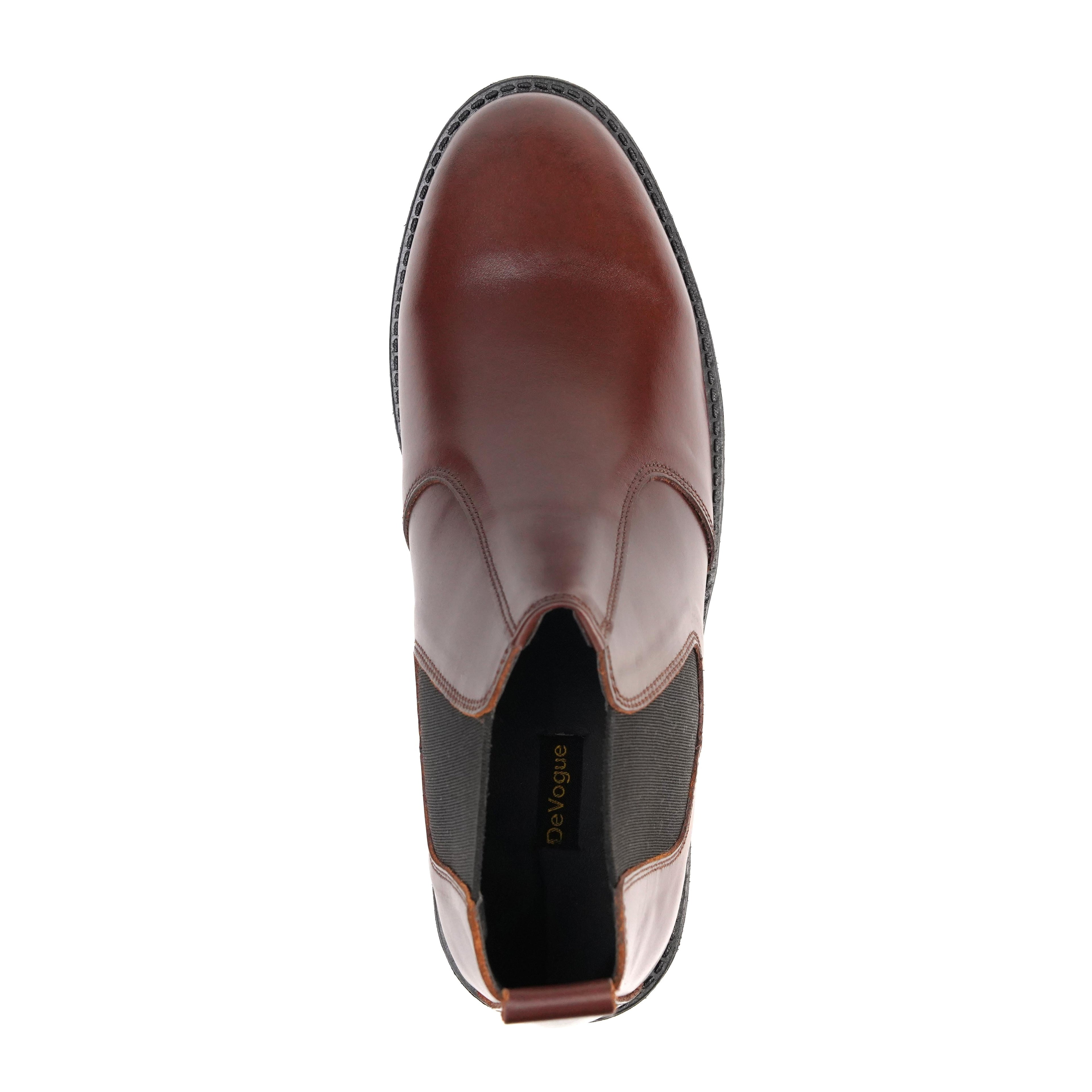 Maroon Cow Leather Chelsea boots