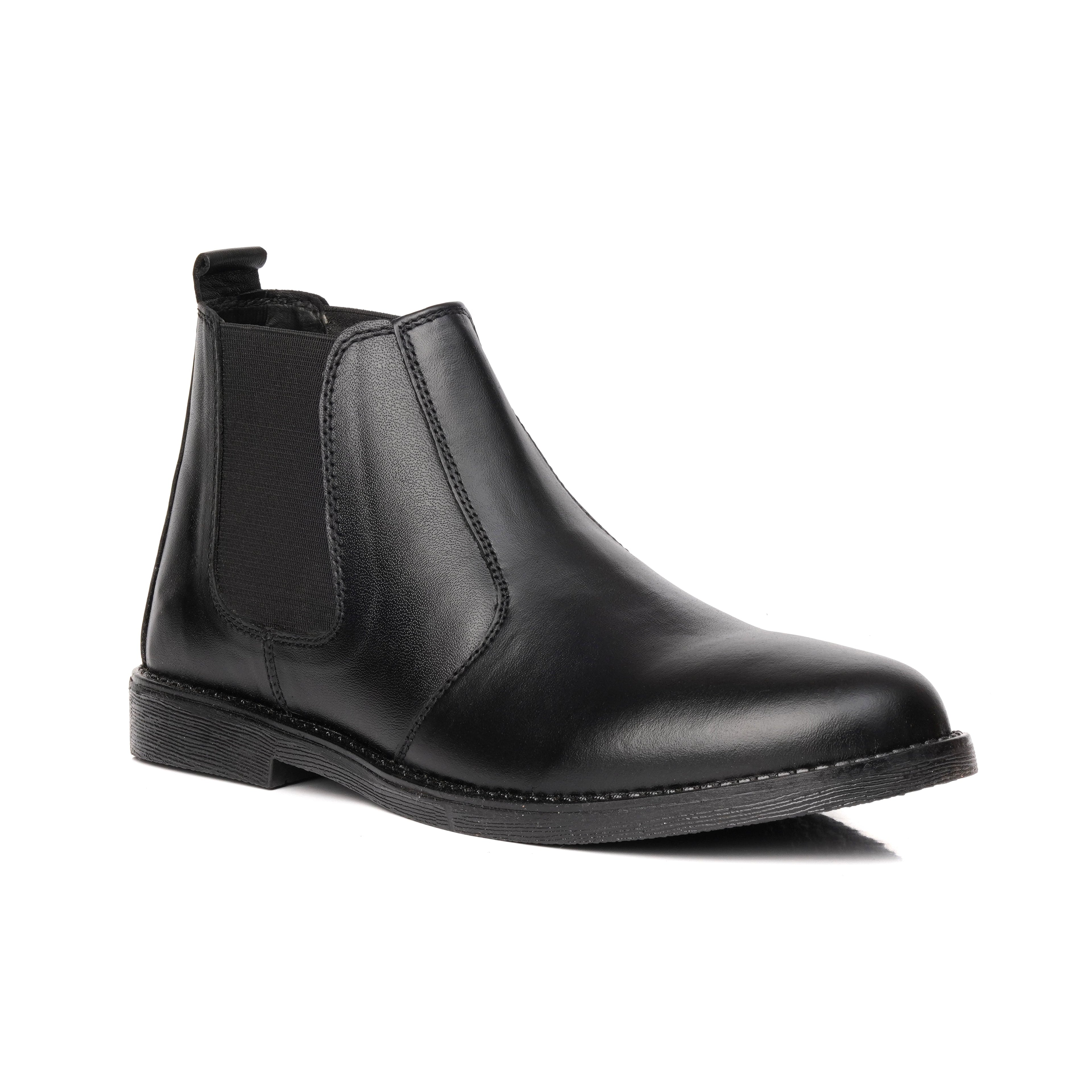Black Cow Leather Chelsea boots