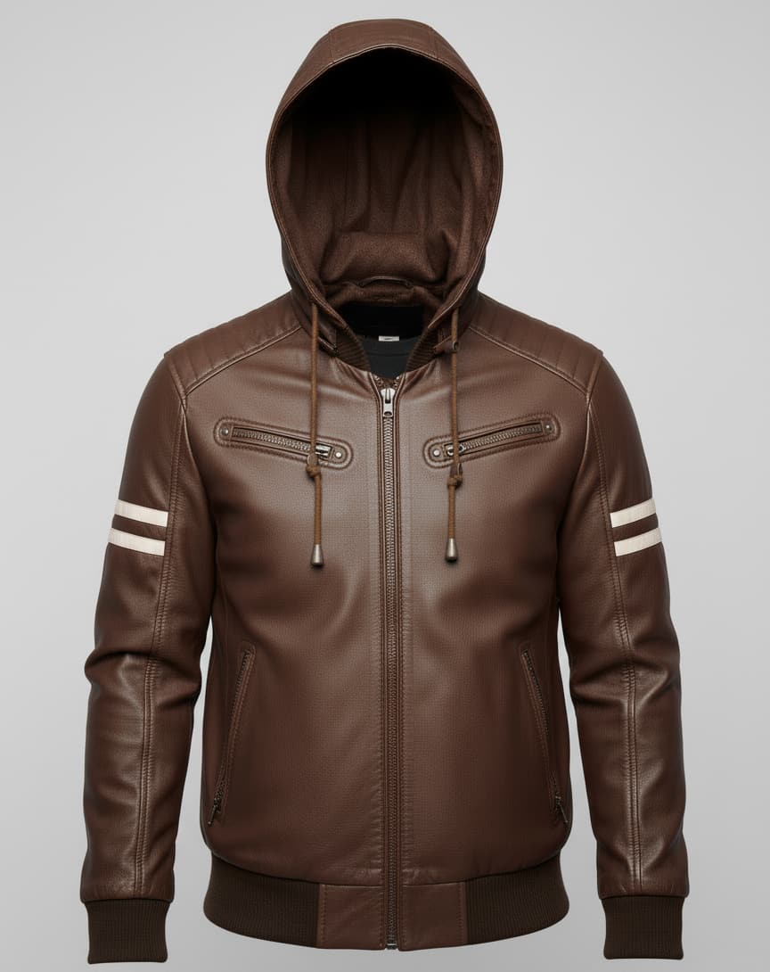 The Mocha Sprint Hooded Bomber