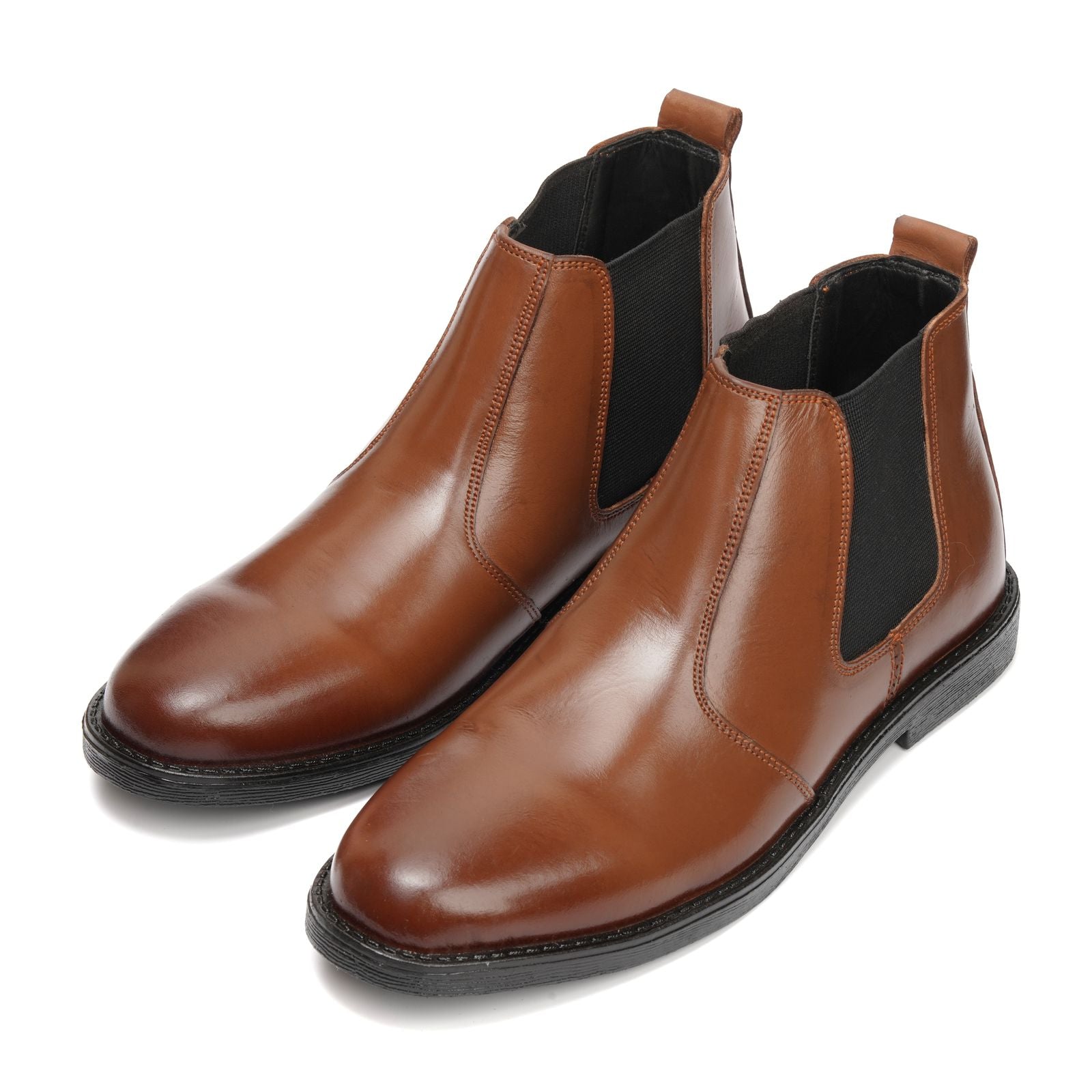 Tan Cow Leather Chelsea boots