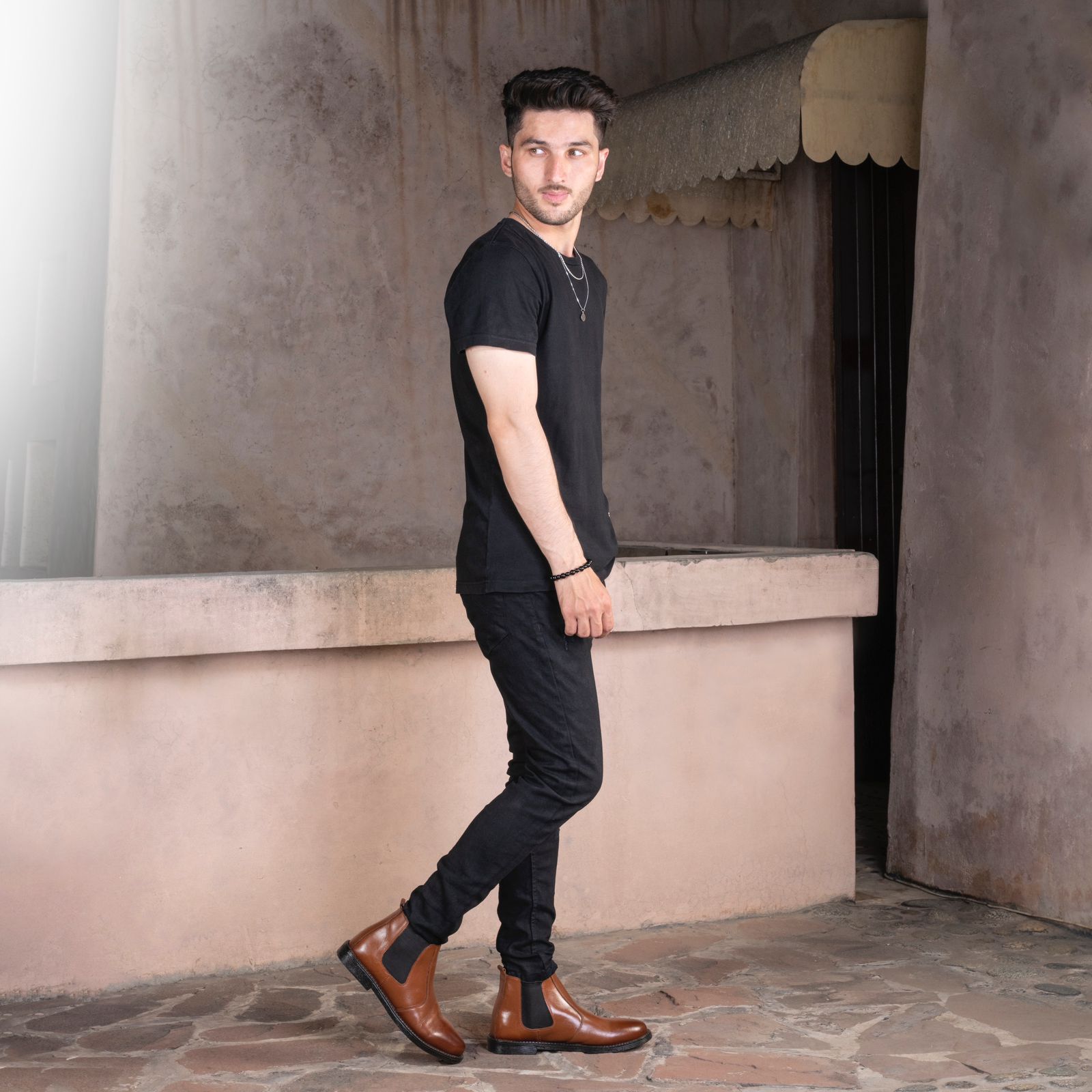 Tan Cow Leather Chelsea boots