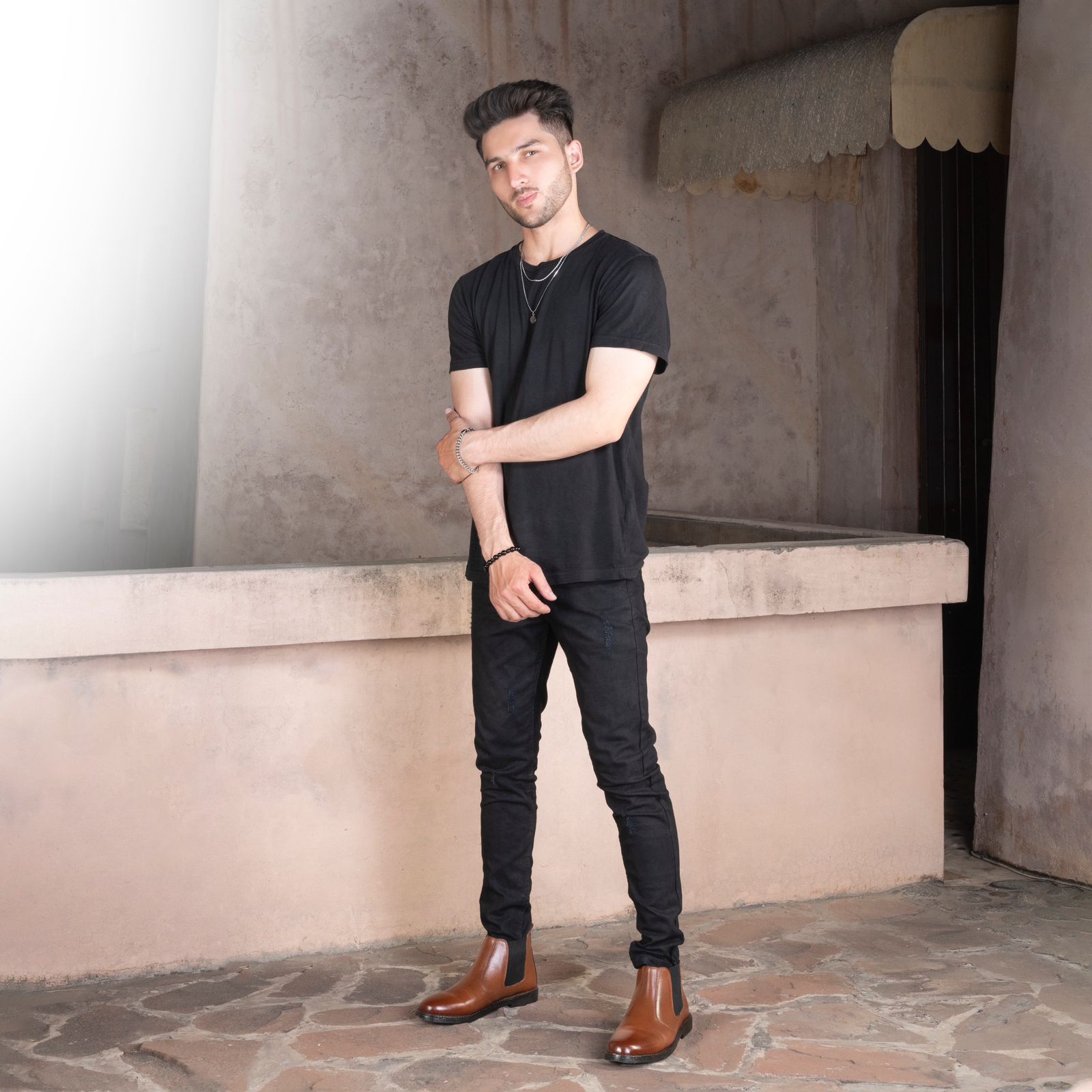 Tan Cow Leather Chelsea boots