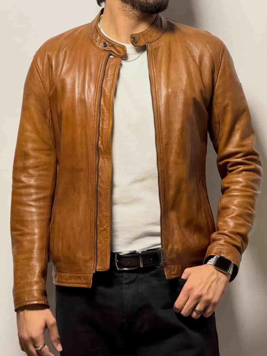 Bronze Valor leather jacket